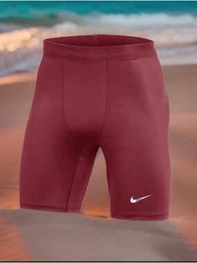 Nike Men's Size Large Vapor Untouchable Football Tights Shorts. Maroon. NWT.